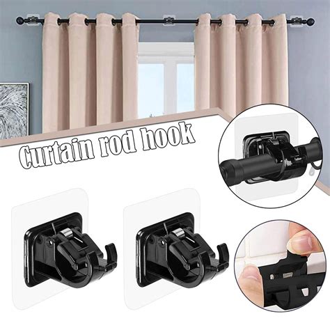 self adhesive curtain brackets